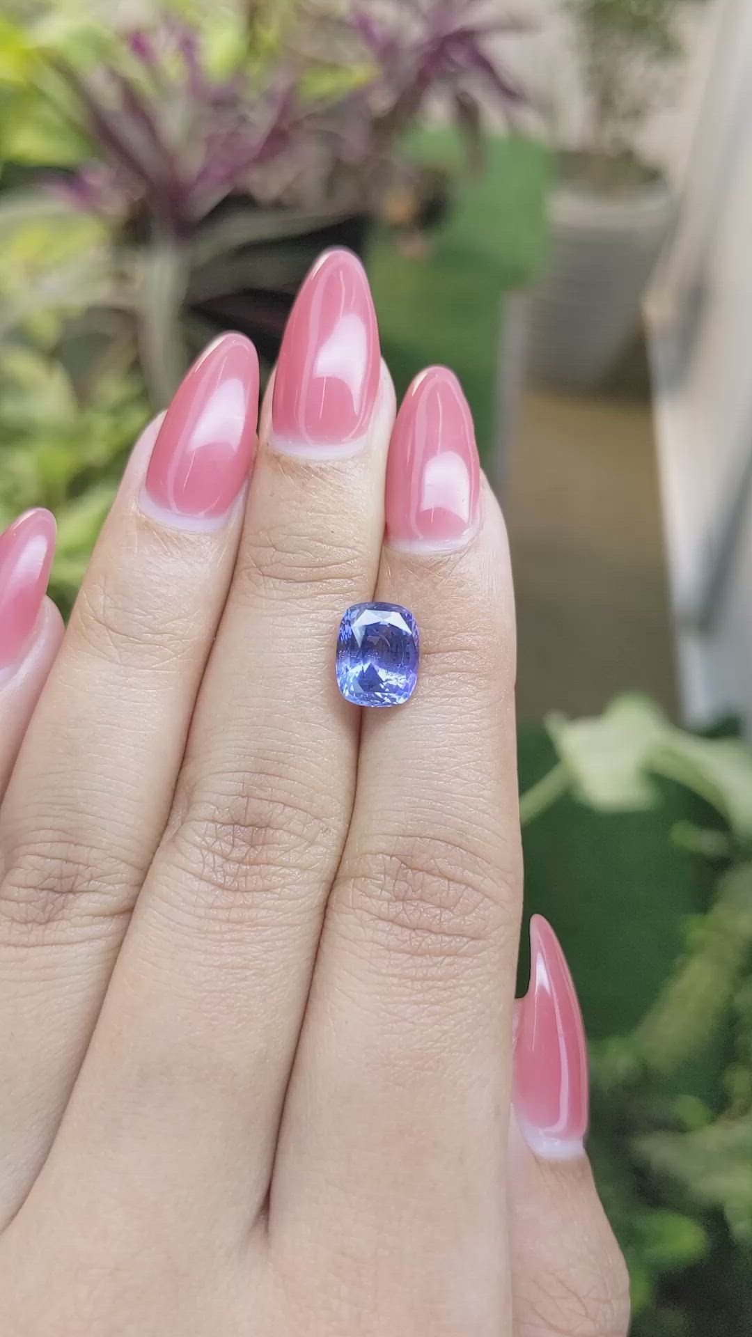 3.60 Ct. Blue Sapphire from Ceylon (Sri Lanka) Size Video