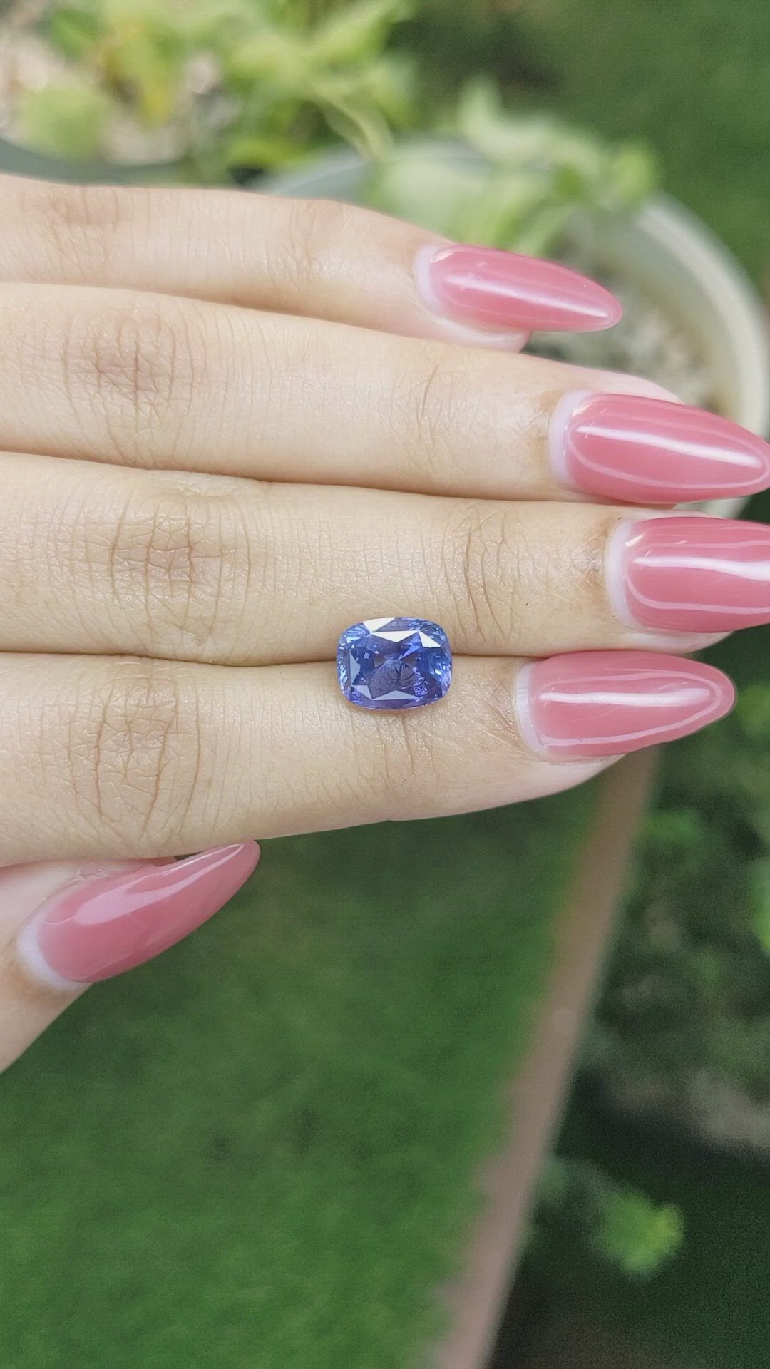 3.60 Ct. Blue Sapphire from Ceylon (Sri Lanka) Size Video