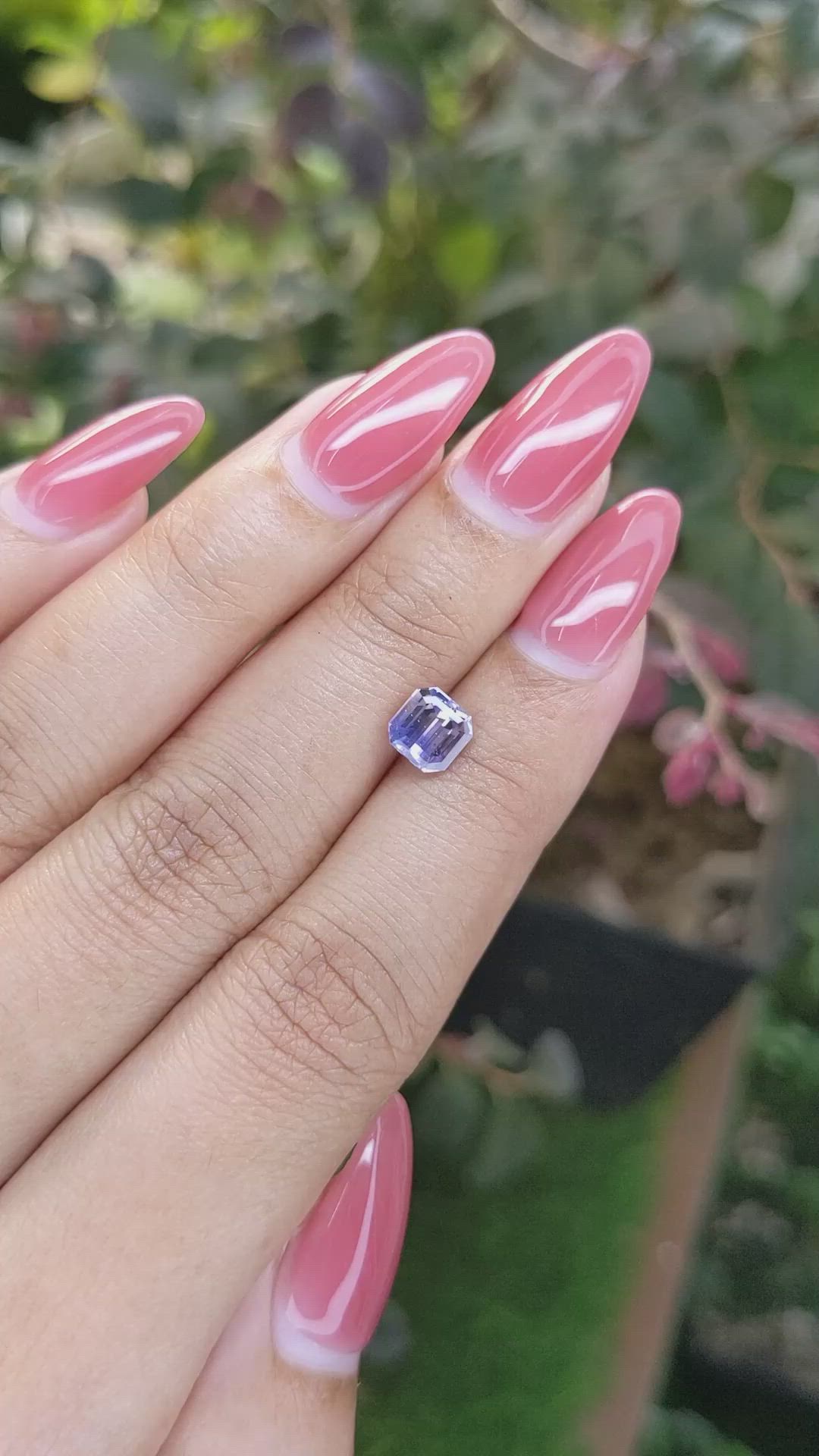 1.33 Ct. Bi Color Sapphire from Ceylon (Sri Lanka) Size Video