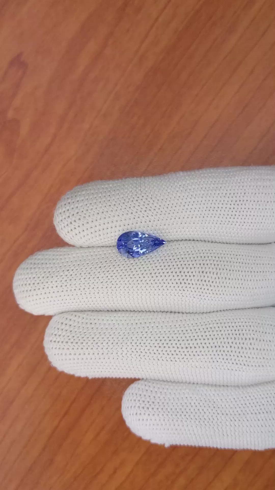 2.91 Ct. Blue Sapphire from Ceylon (Sri Lanka) Size Video