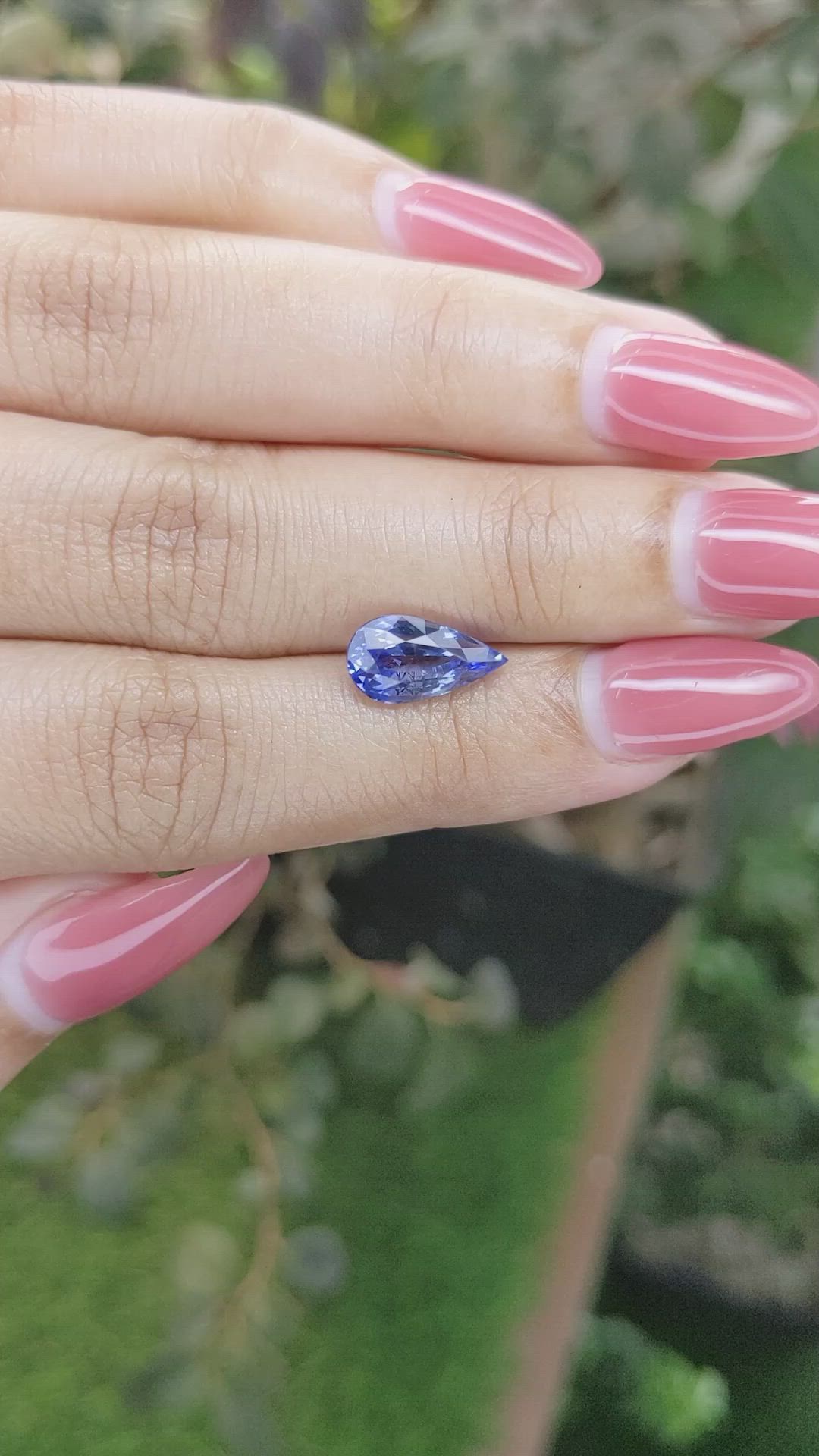 2.91 Ct. Blue Sapphire from Ceylon (Sri Lanka) Size Video