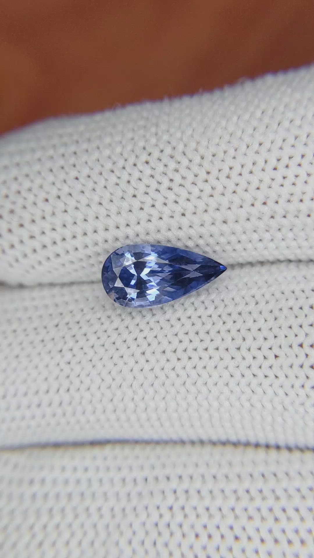 2.36 Ct. Blue Sapphire from Ceylon (Sri Lanka) Size Video