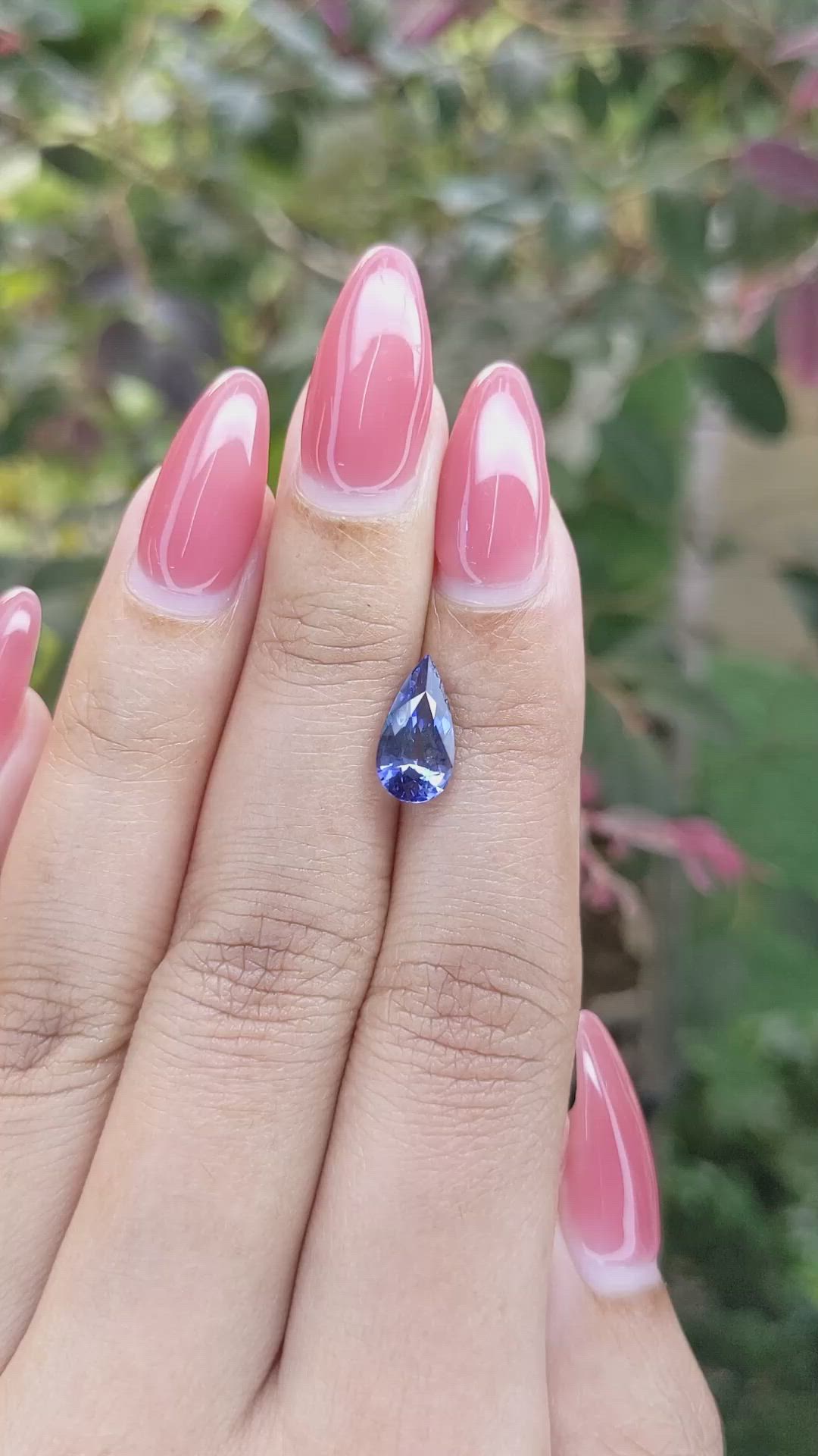2.36 Ct. Blue Sapphire from Ceylon (Sri Lanka) Size Video