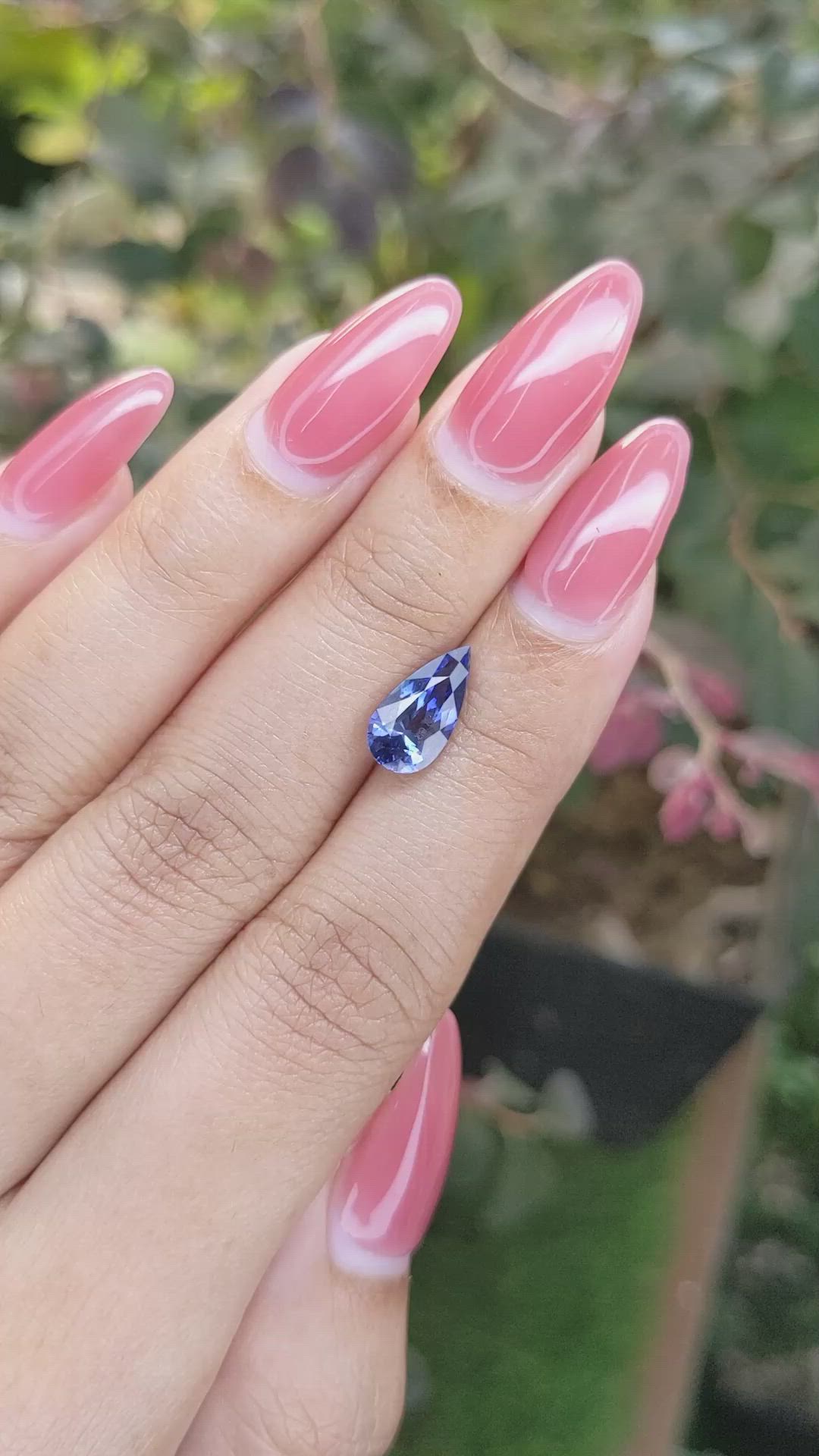 2.36 Ct. Blue Sapphire from Ceylon (Sri Lanka) Size Video