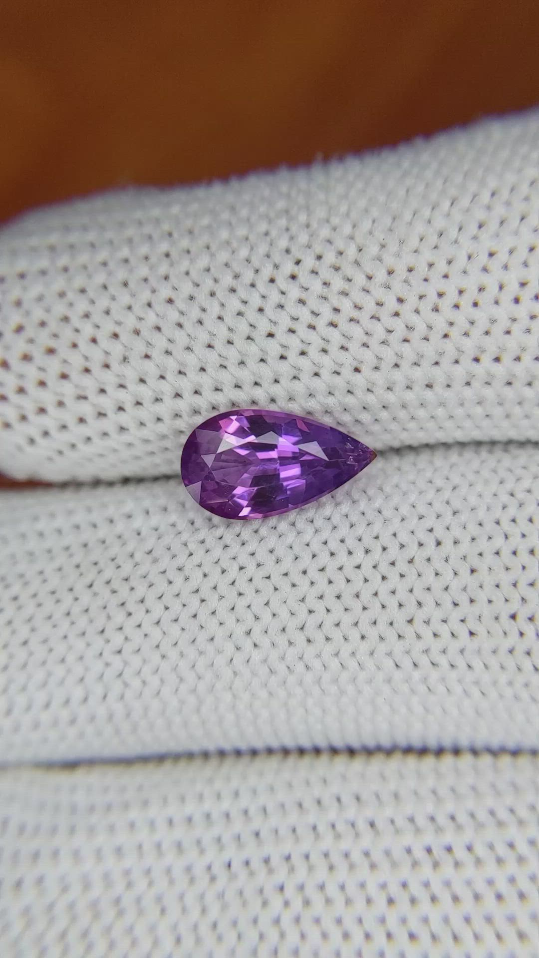 2.04 Ct. Purple Sapphire from Ceylon (Sri Lanka) Size Video
