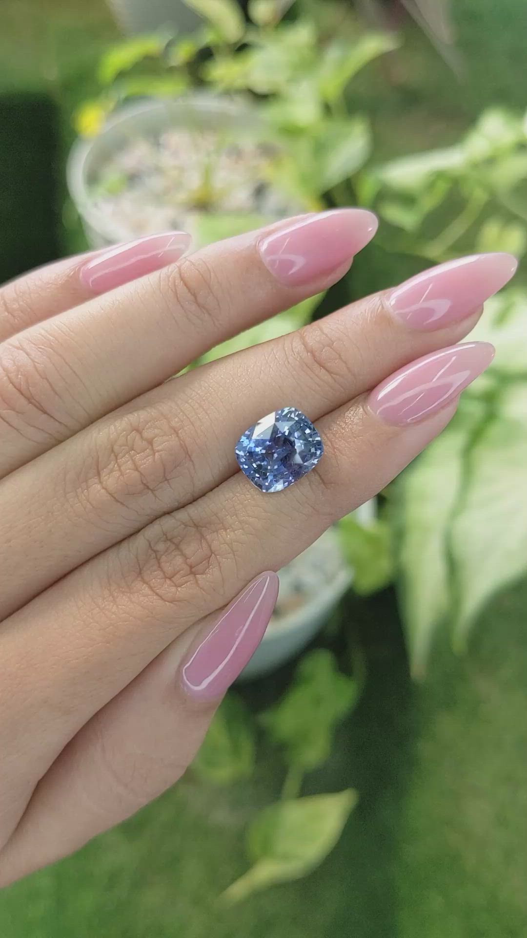 6.02 Ct. Blue Sapphire from Ceylon (Sri Lanka) Size Video