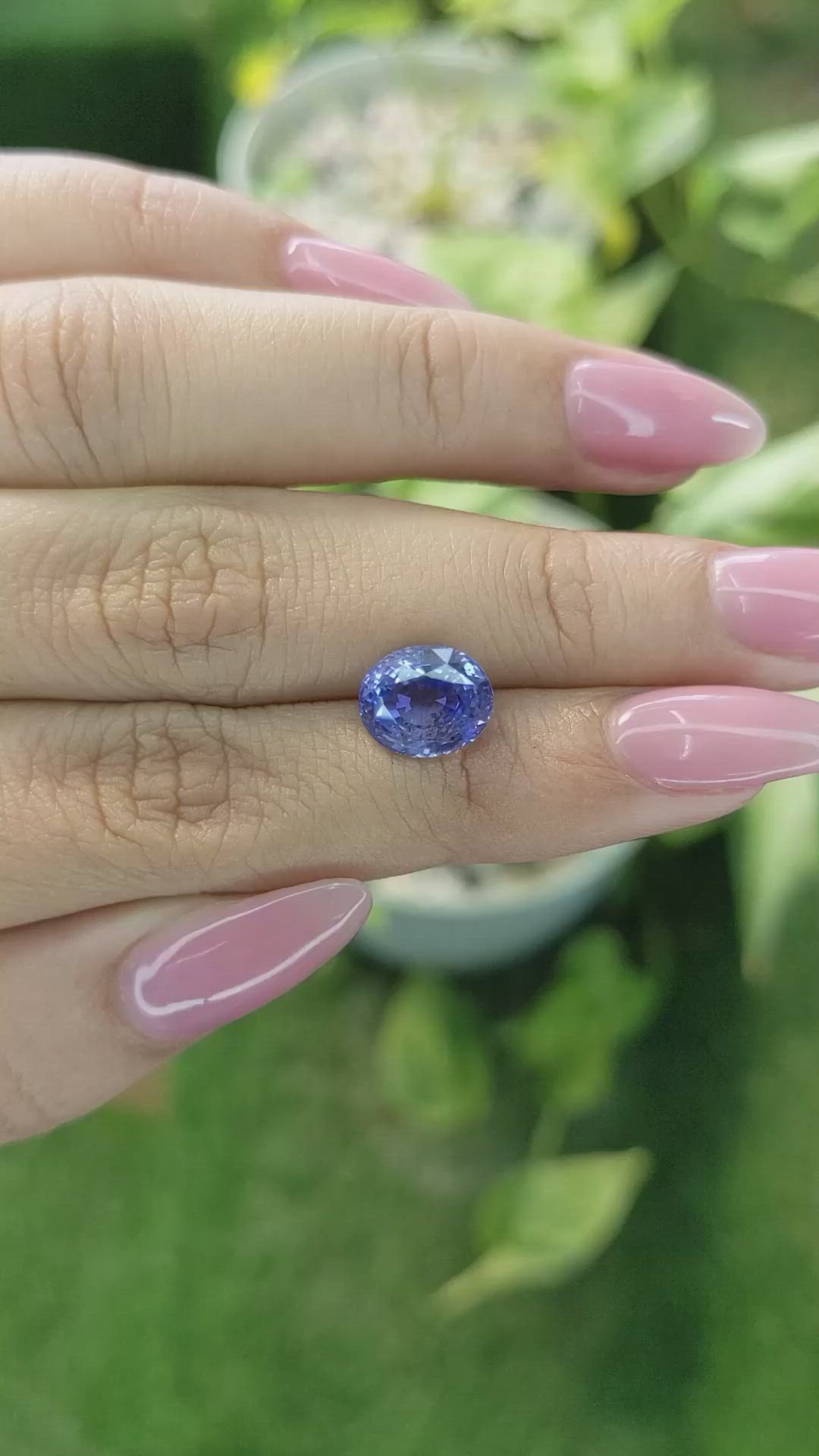 4.09 Ct. Blue Sapphire from Ceylon (Sri Lanka) Size Video