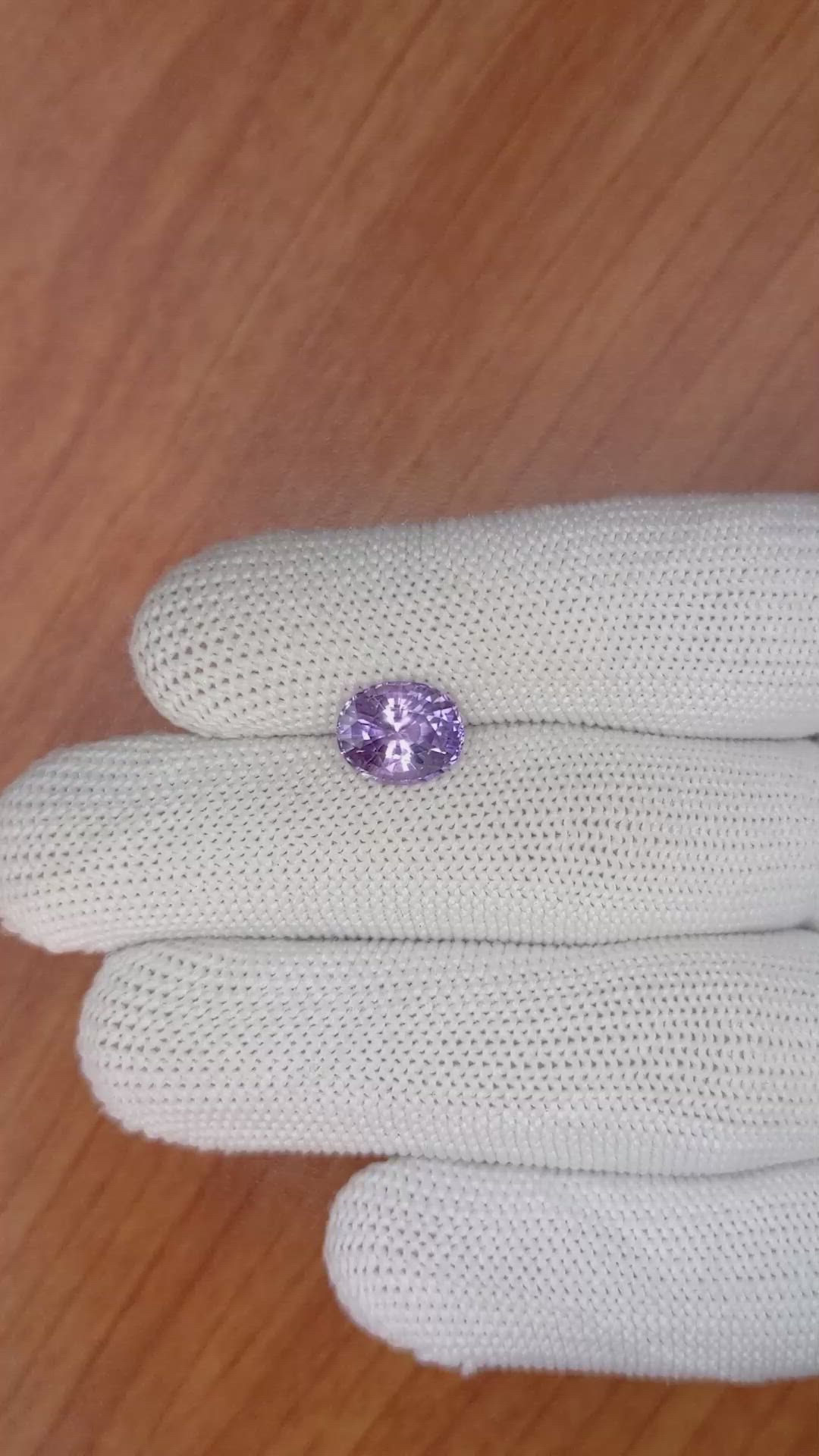3.36 Ct. Purple Sapphire from Ceylon (Sri Lanka) Size Video