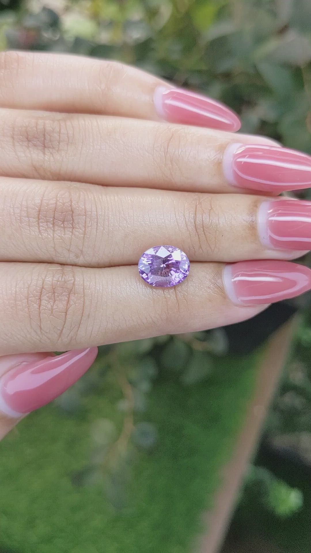 3.36 Ct. Purple Sapphire from Ceylon (Sri Lanka) Size Video