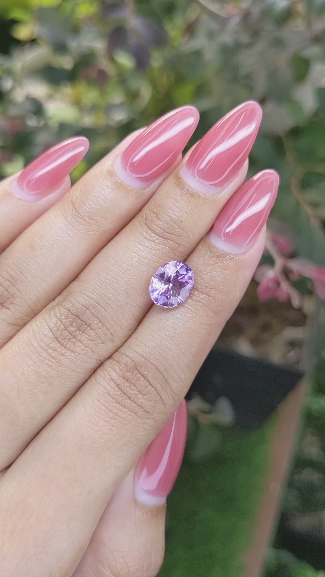 3.36 Ct. Purple Sapphire from Ceylon (Sri Lanka) Size Video
