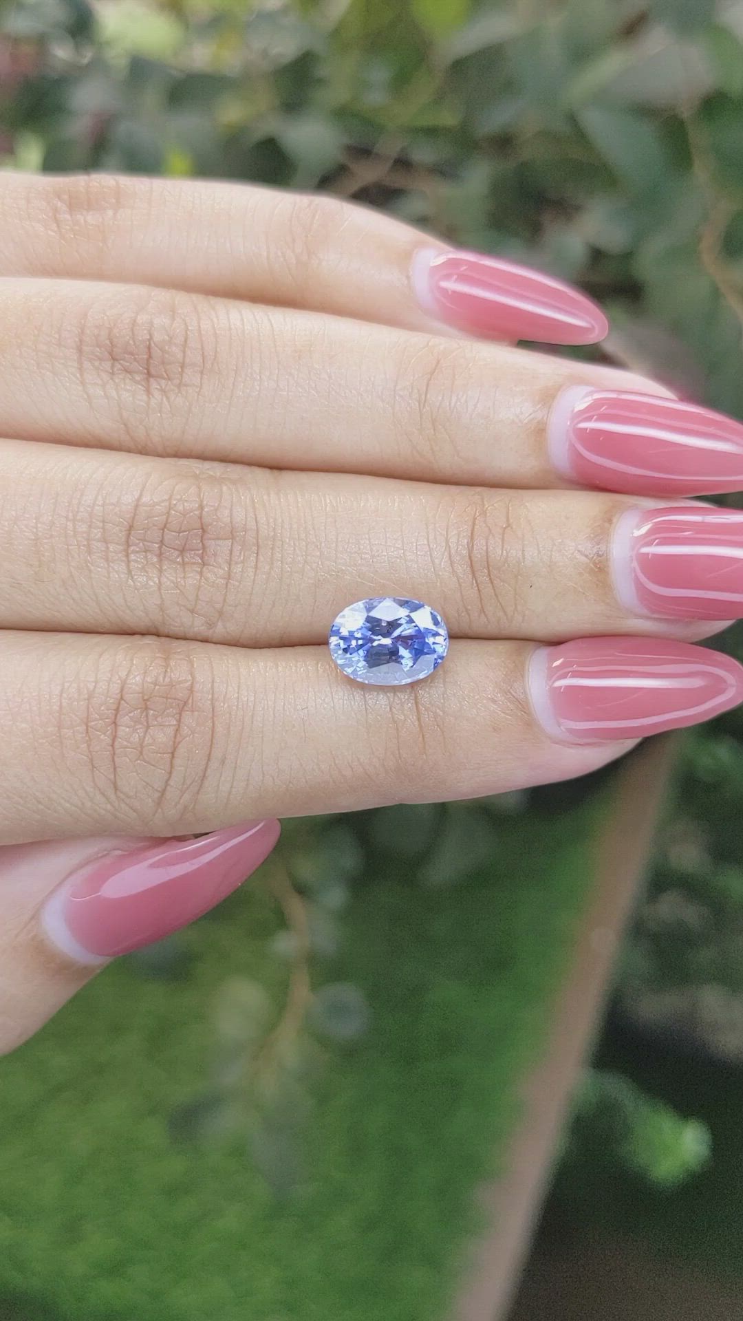 3.38 Ct. Blue Sapphire from Ceylon (Sri Lanka) Size Video