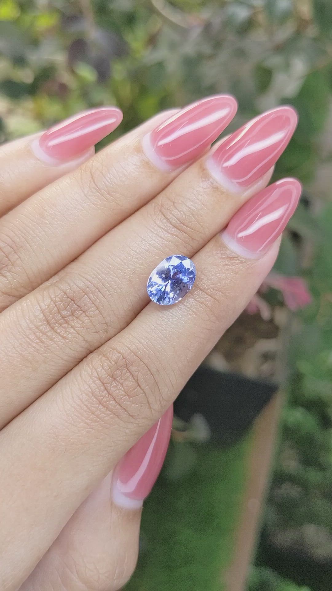3.38 Ct. Blue Sapphire from Ceylon (Sri Lanka) Size Video