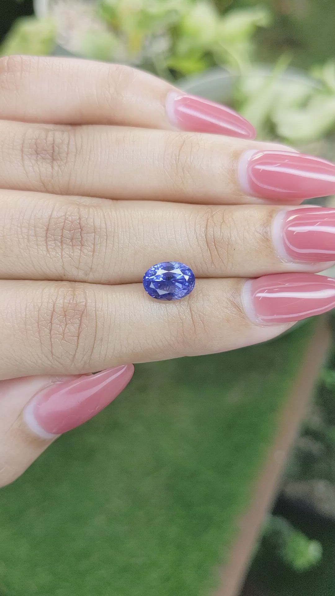 3.31 Ct. Blue Sapphire from Ceylon (Sri Lanka) Size Video