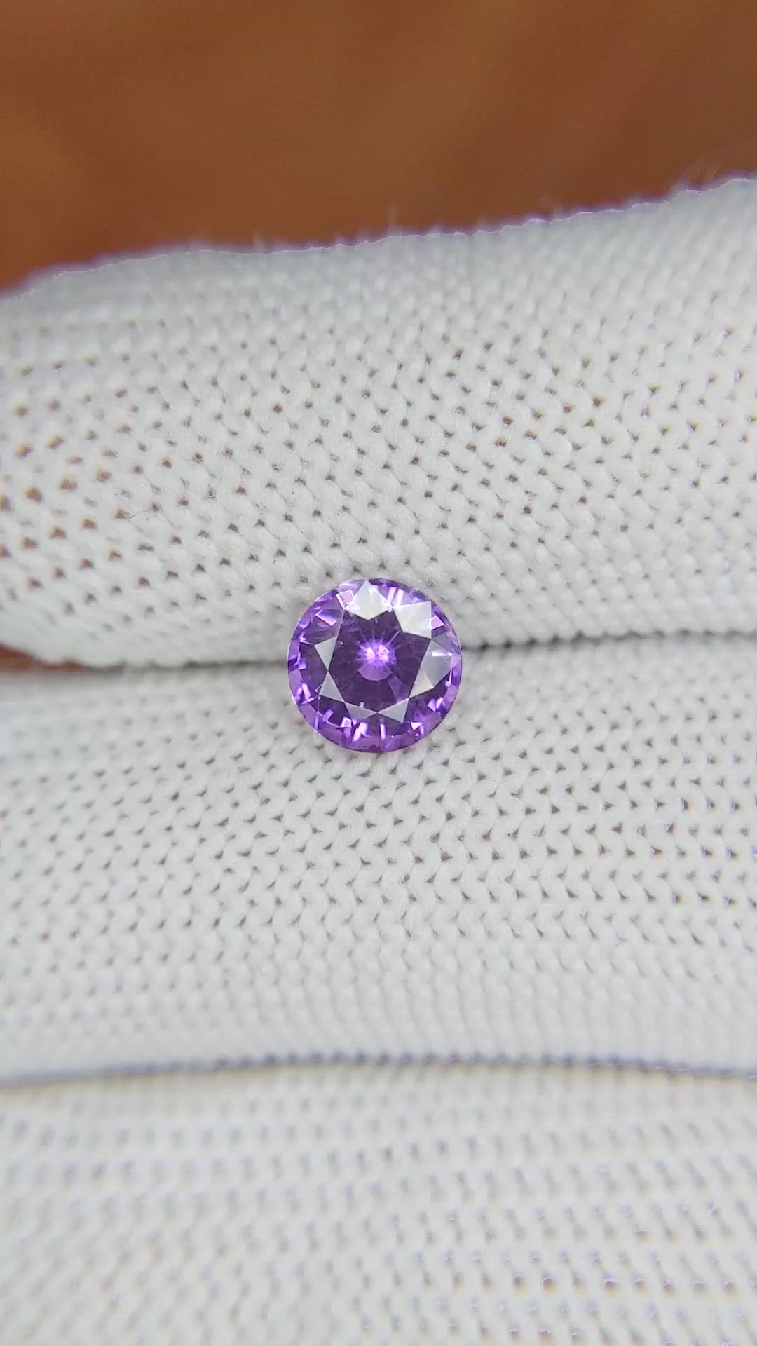 1.55 Ct. Purple Sapphire from Ceylon (Sri Lanka) Size Video
