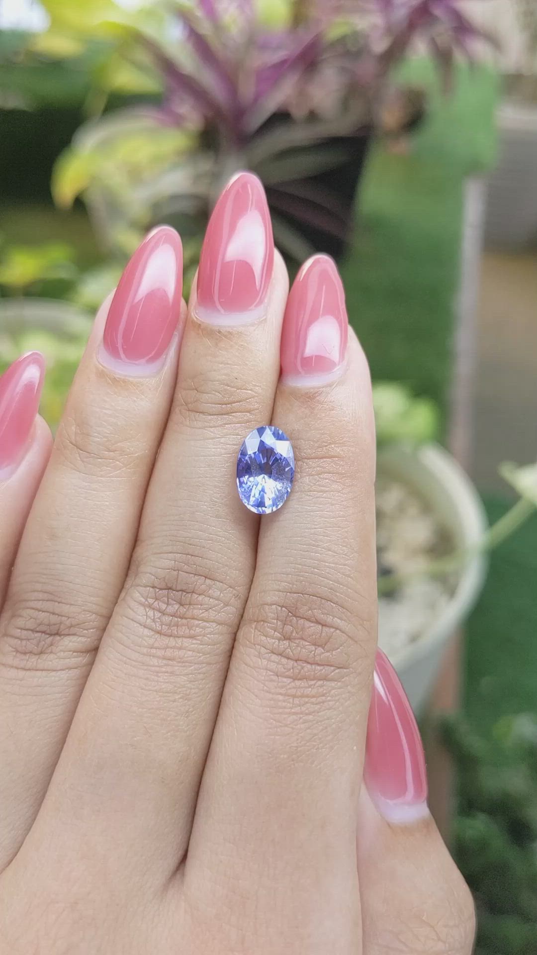 3.48 Ct. Blue Sapphire from Ceylon (Sri Lanka) Size Video