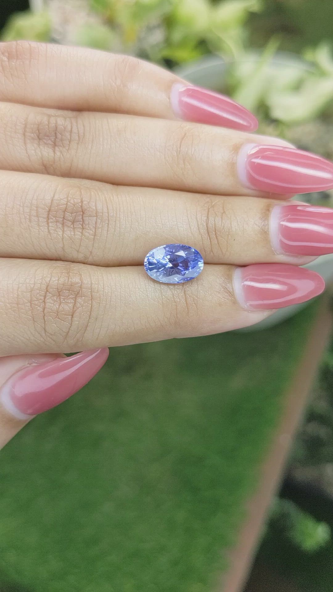 3.48 Ct. Blue Sapphire from Ceylon (Sri Lanka) Size Video