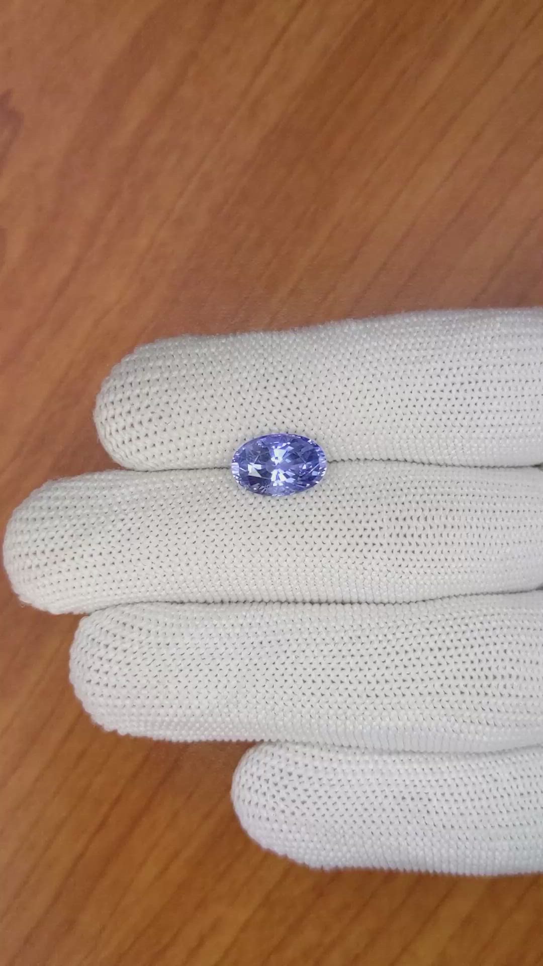 3.48 Ct. Blue Sapphire from Ceylon (Sri Lanka) Size Video