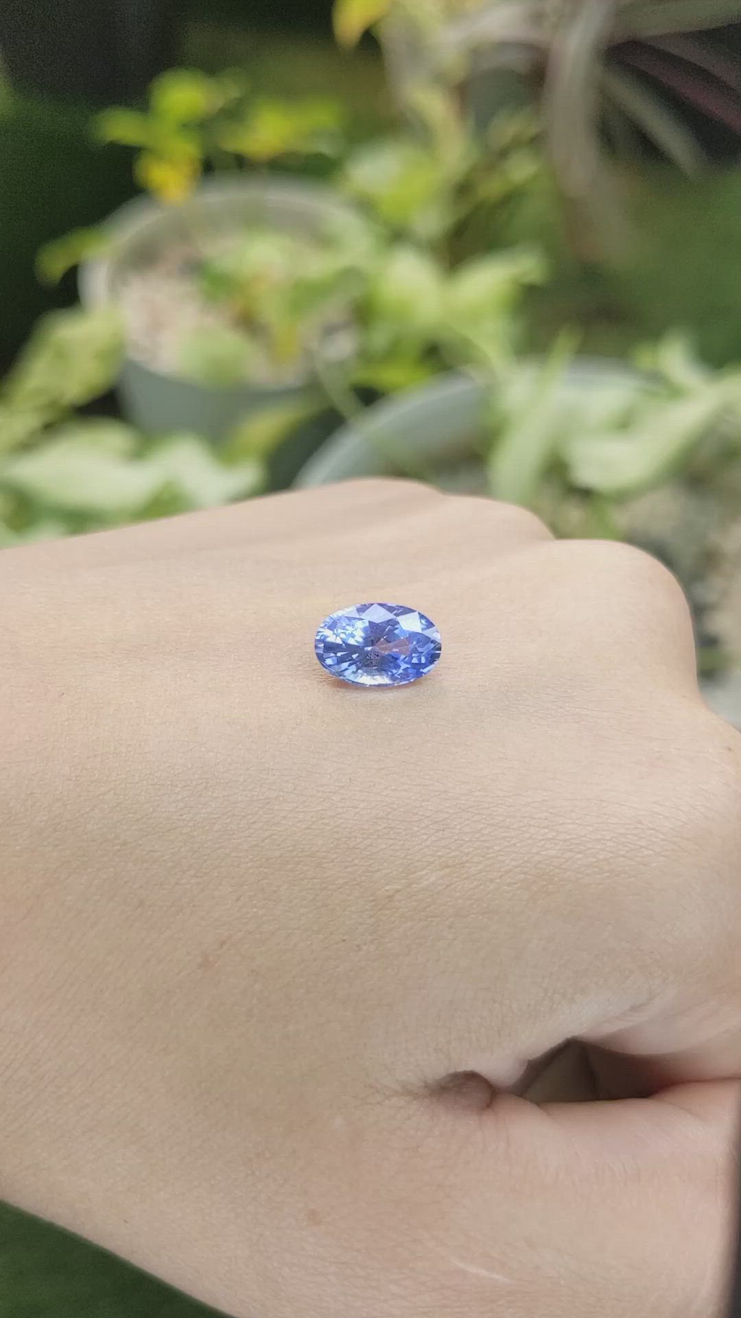 3.48 Ct. Blue Sapphire from Ceylon (Sri Lanka) Size Video