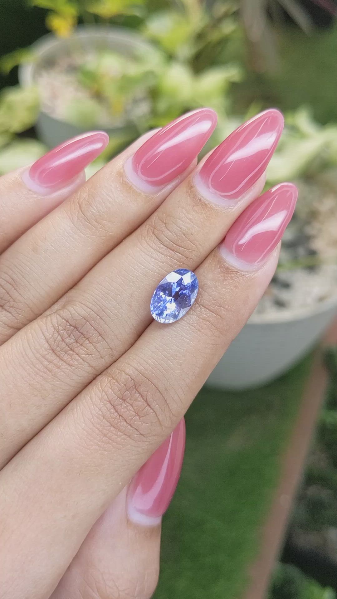 3.48 Ct. Blue Sapphire from Ceylon (Sri Lanka) Size Video