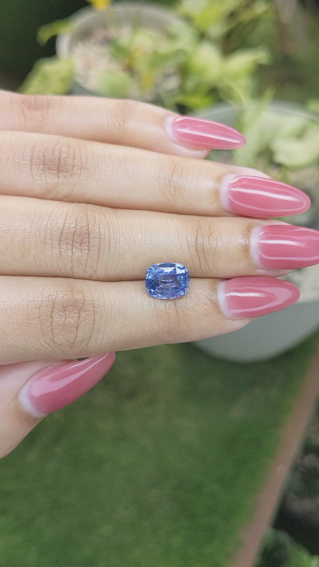3.14 Ct. Blue Sapphire from Ceylon (Sri Lanka) Size Video