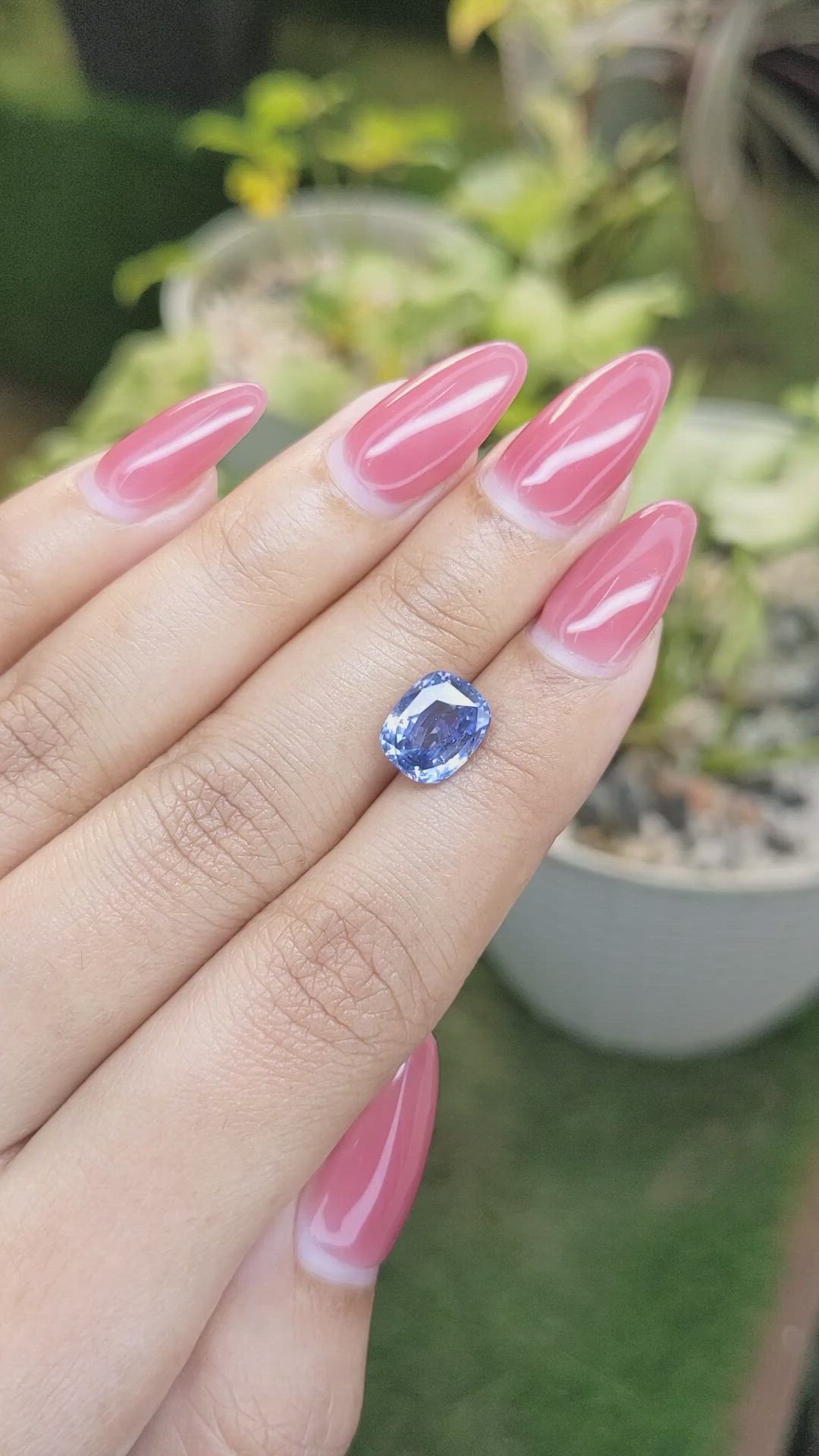 3.14 Ct. Blue Sapphire from Ceylon (Sri Lanka) Size Video