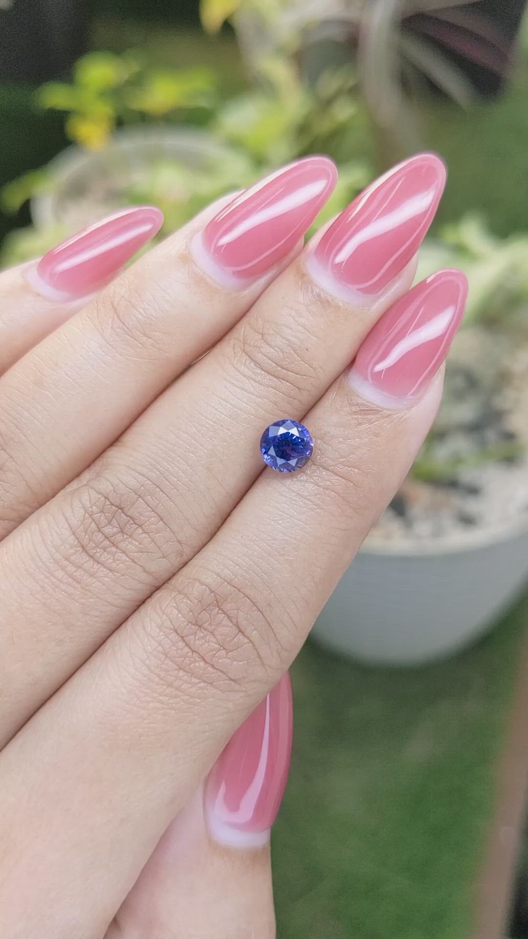 1.44 Ct. Blue Sapphire from Ceylon (Sri Lanka) Size Video