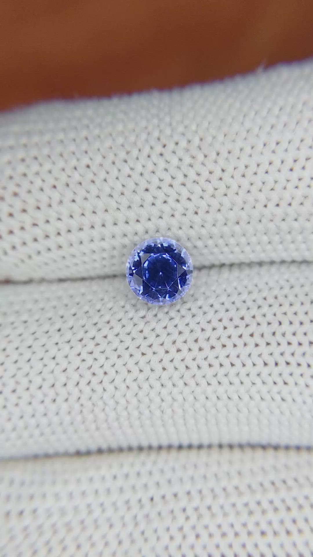 1.44 Ct. Blue Sapphire from Ceylon (Sri Lanka) Size Video