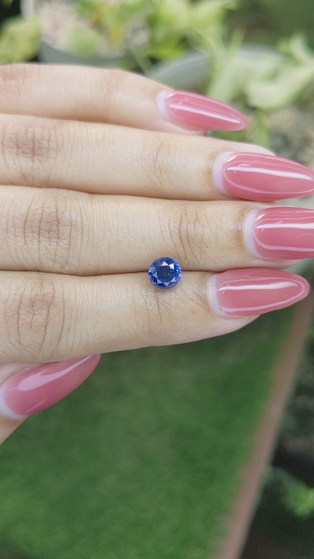 1.44 Ct. Blue Sapphire from Ceylon (Sri Lanka) Size Video