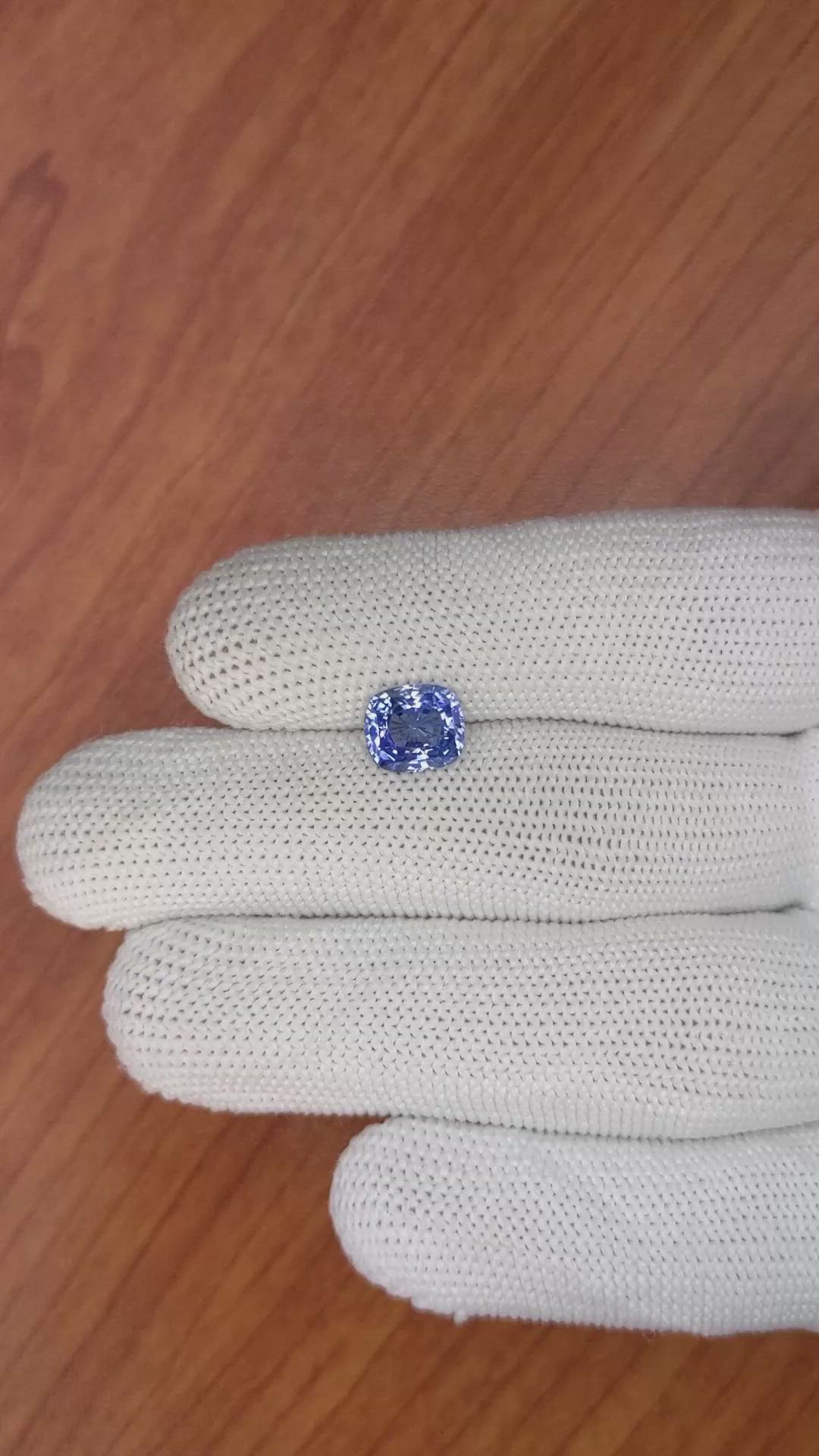 2.69 Ct. Blue Sapphire from Ceylon (Sri Lanka) Size Video