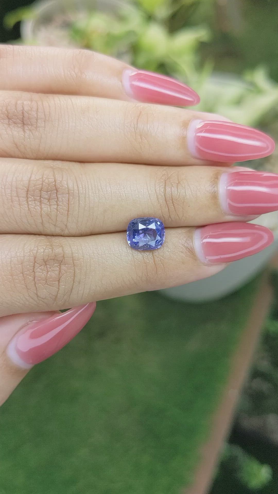 2.69 Ct. Blue Sapphire from Ceylon (Sri Lanka) Size Video