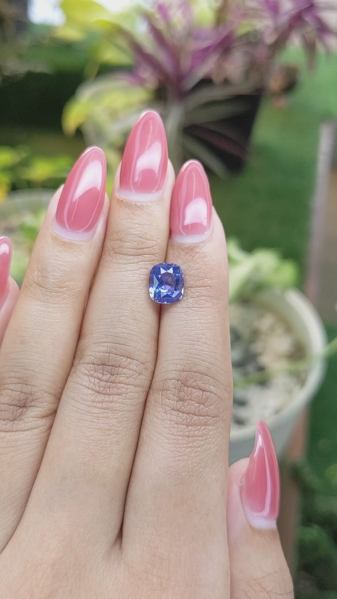 2.69 Ct. Blue Sapphire from Ceylon (Sri Lanka) Size Video