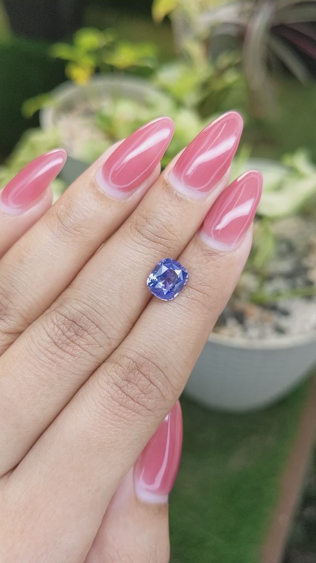 2.69 Ct. Blue Sapphire from Ceylon (Sri Lanka) Size Video