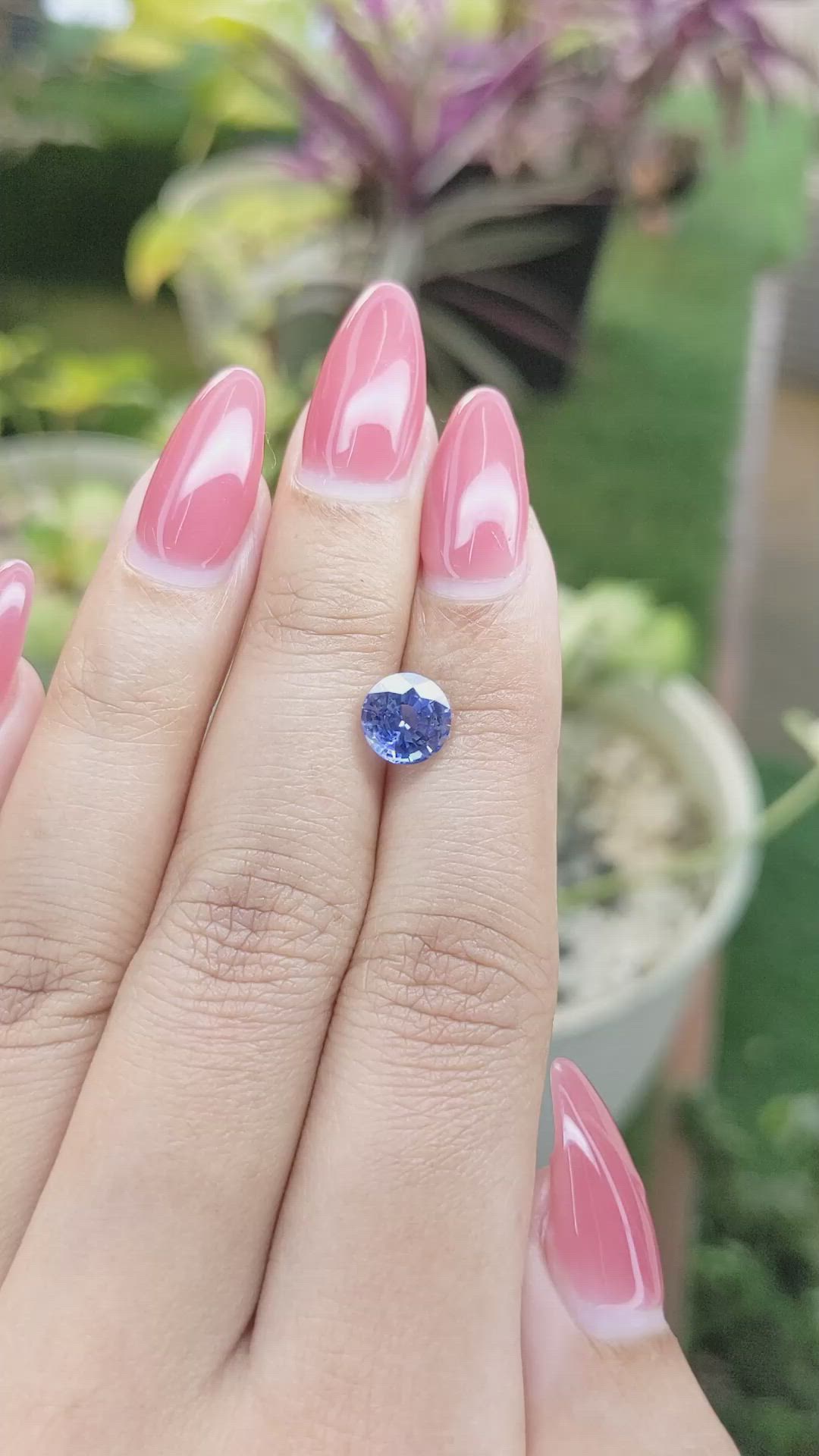 1.90 Ct. Blue Sapphire from Ceylon (Sri Lanka) Size Video