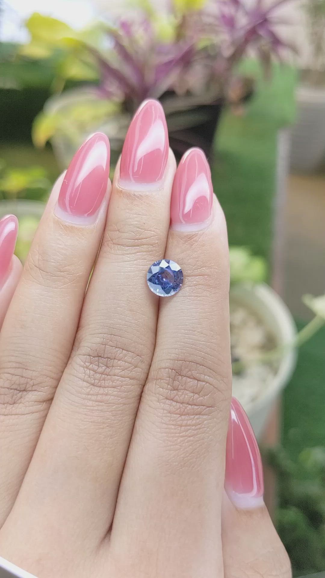 1.72 Ct. Blue Sapphire from Ceylon (Sri Lanka) Size Video