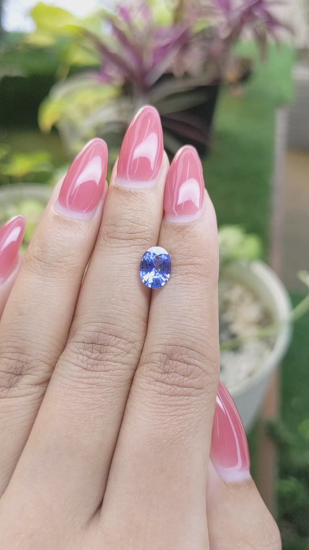 1.75 Ct. Blue Sapphire from Ceylon (Sri Lanka) Size Video