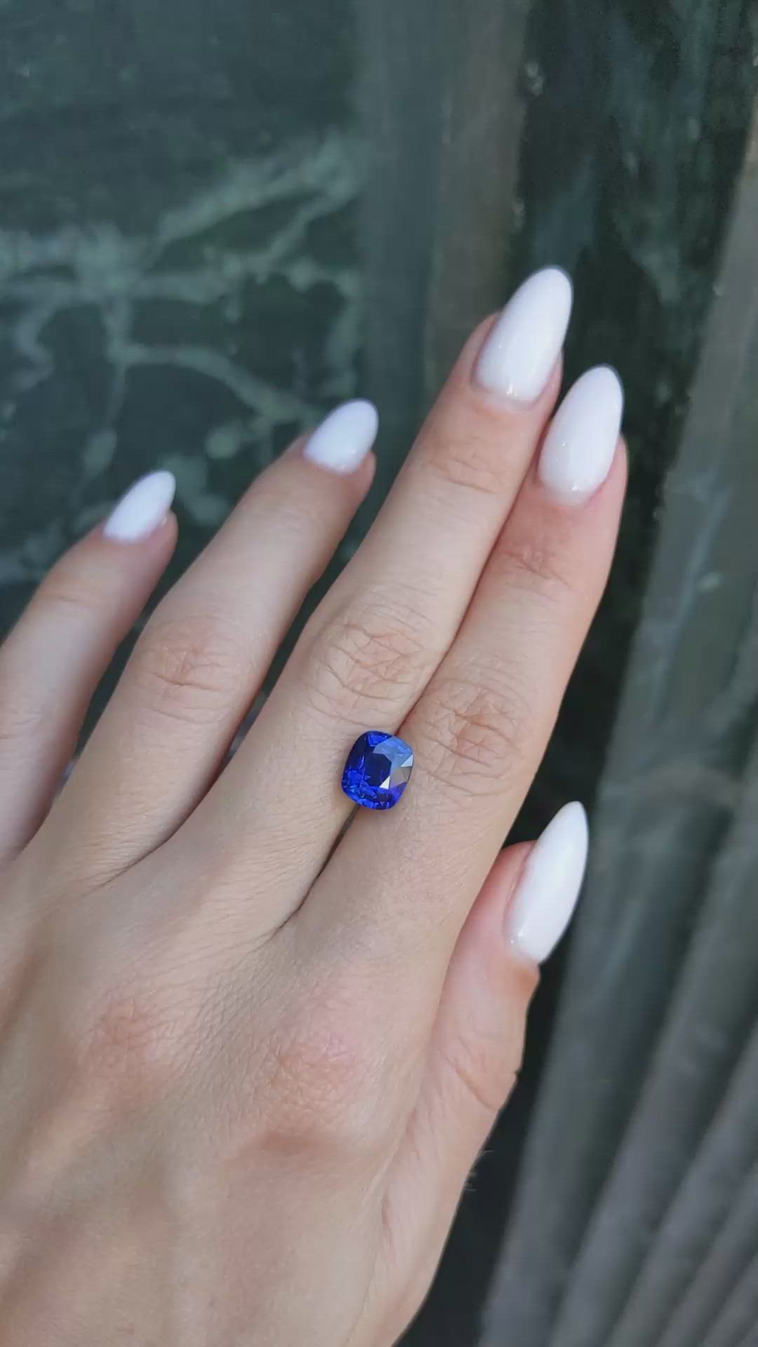 3.61 Ct. Blue Sapphire from Ceylon (Sri Lanka) Size Video