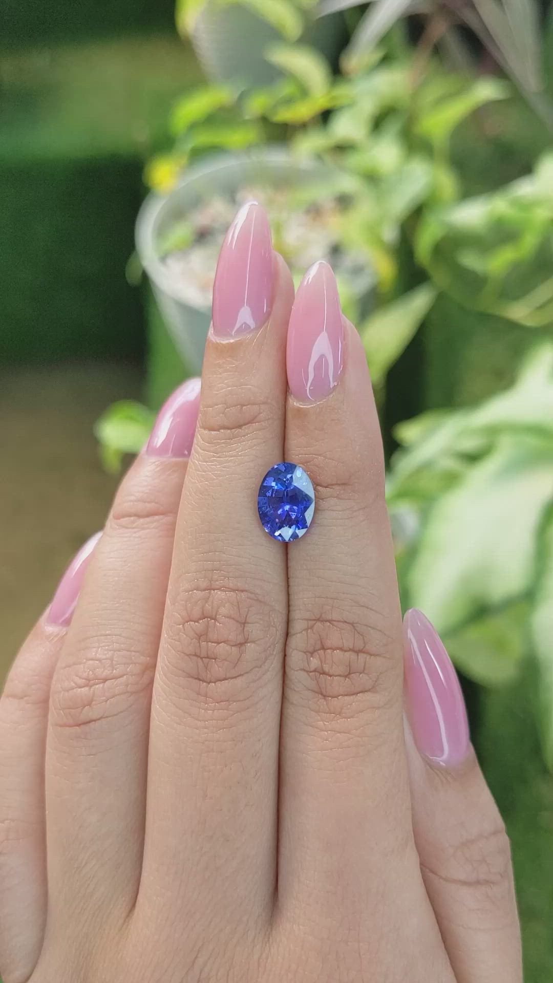 3.20 Ct. Blue Sapphire from Ceylon (Sri Lanka) Size Video