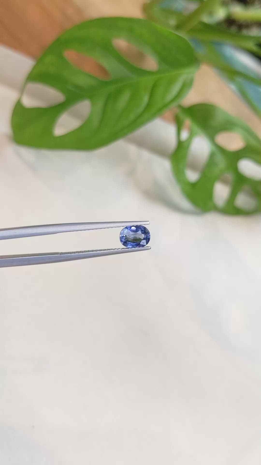 1.05 Ct. Blue Sapphire from Ceylon (Sri Lanka) Size Video