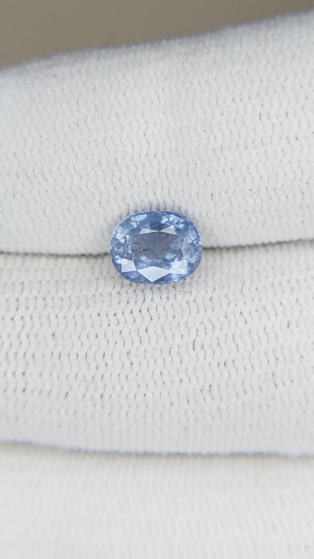 1.74 Ct. Blue Sapphire from Ceylon (Sri Lanka) Size Video