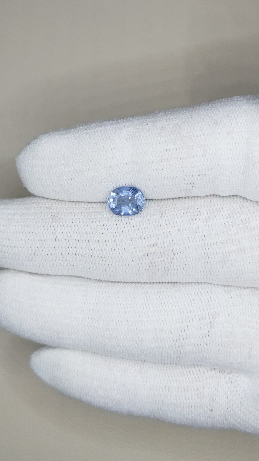 1.74 Ct. Blue Sapphire from Ceylon (Sri Lanka) Size Video