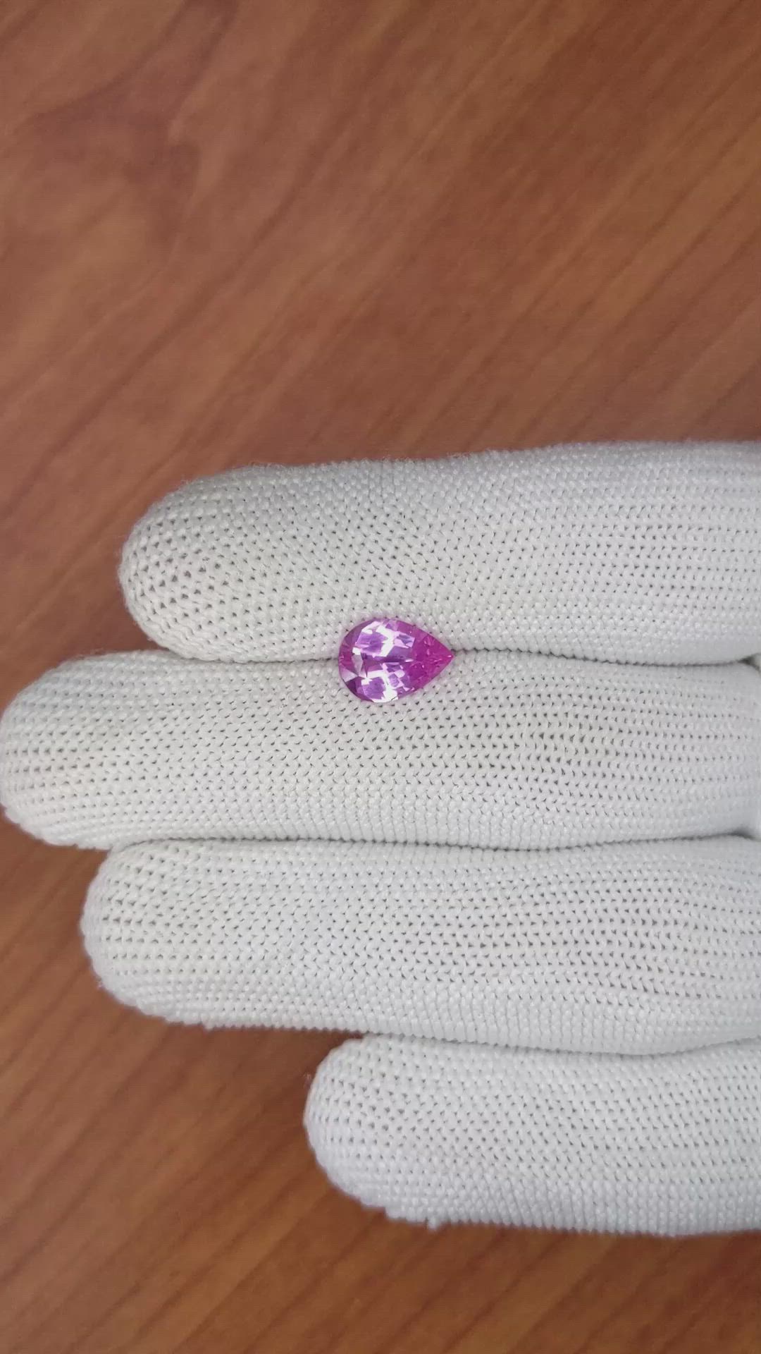 1.98 Ct. Pinkish Purple Sapphire from Ceylon (Sri Lanka) Size Video