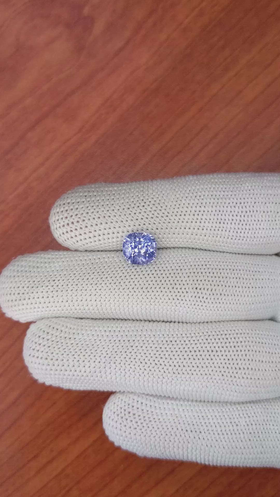 3.02 Ct. Violet Sapphire from Ceylon (Sri Lanka) Size Video