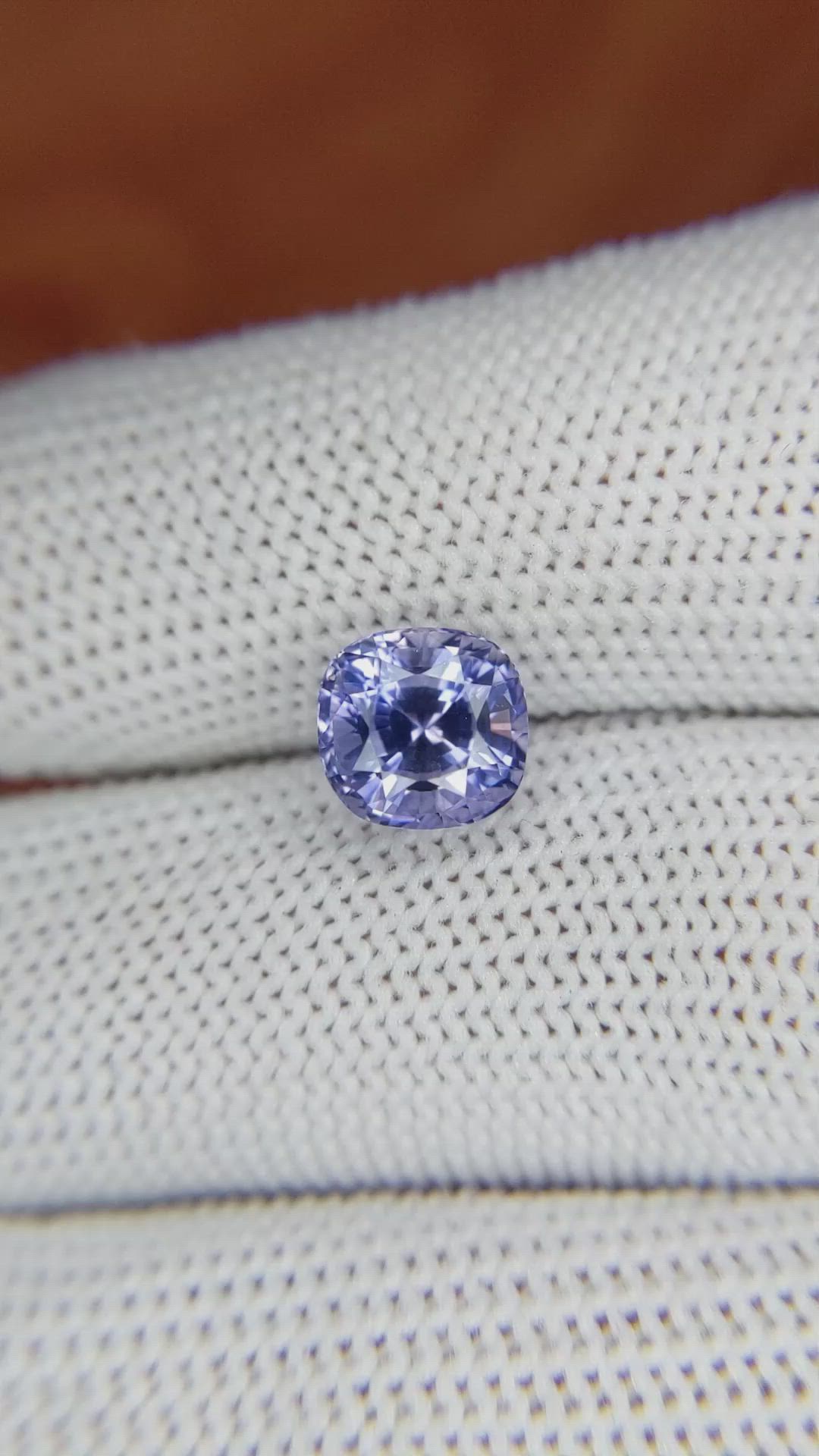 3.02 Ct. Violet Sapphire from Ceylon (Sri Lanka) Size Video
