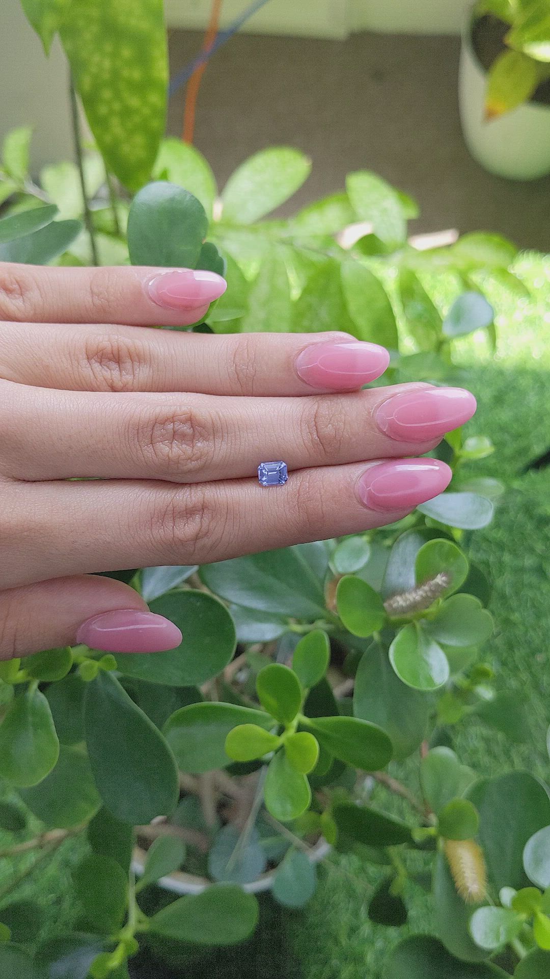 1.05 Ct. Blue Sapphire from Ceylon (Sri Lanka) Size Video