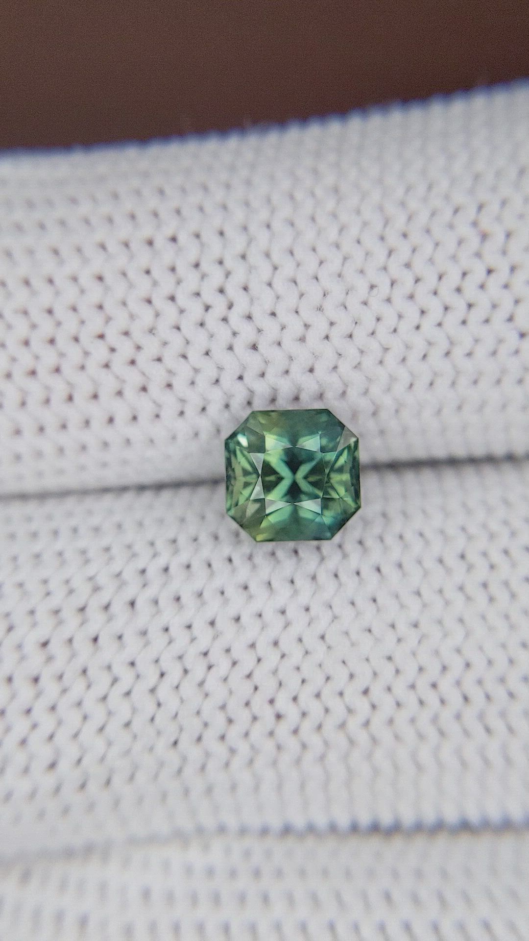 2.02 Ct. Bluish Green Sapphire from Madagascar Size Video
