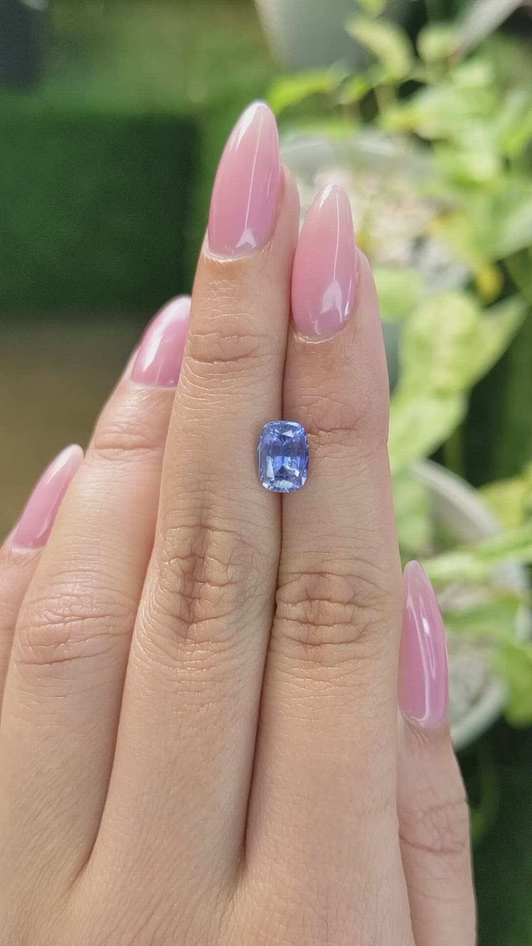 2.19 Ct. Blue Sapphire from Ceylon (Sri Lanka) Size Video