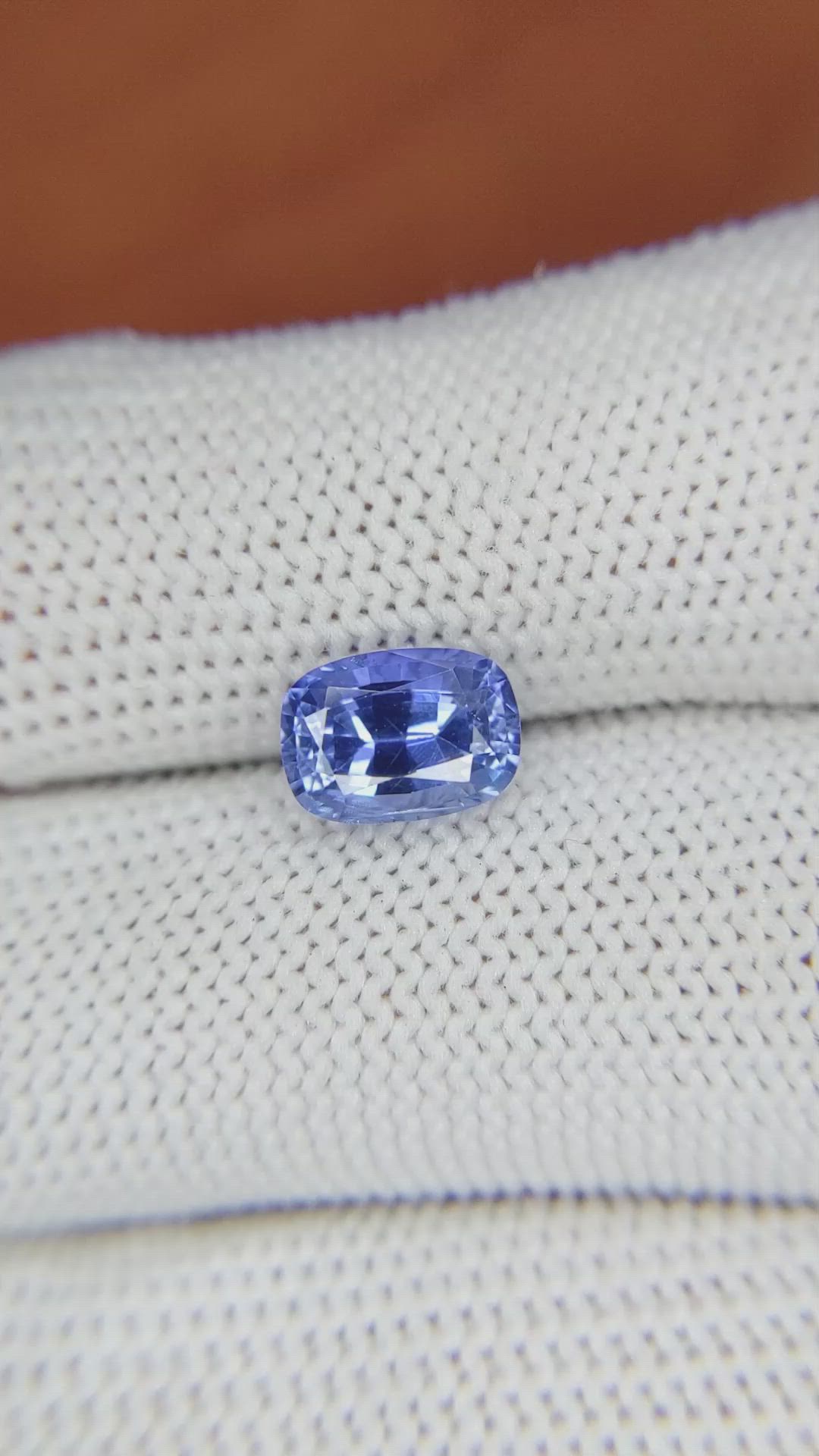 2.19 Ct. Blue Sapphire from Ceylon (Sri Lanka) Size Video
