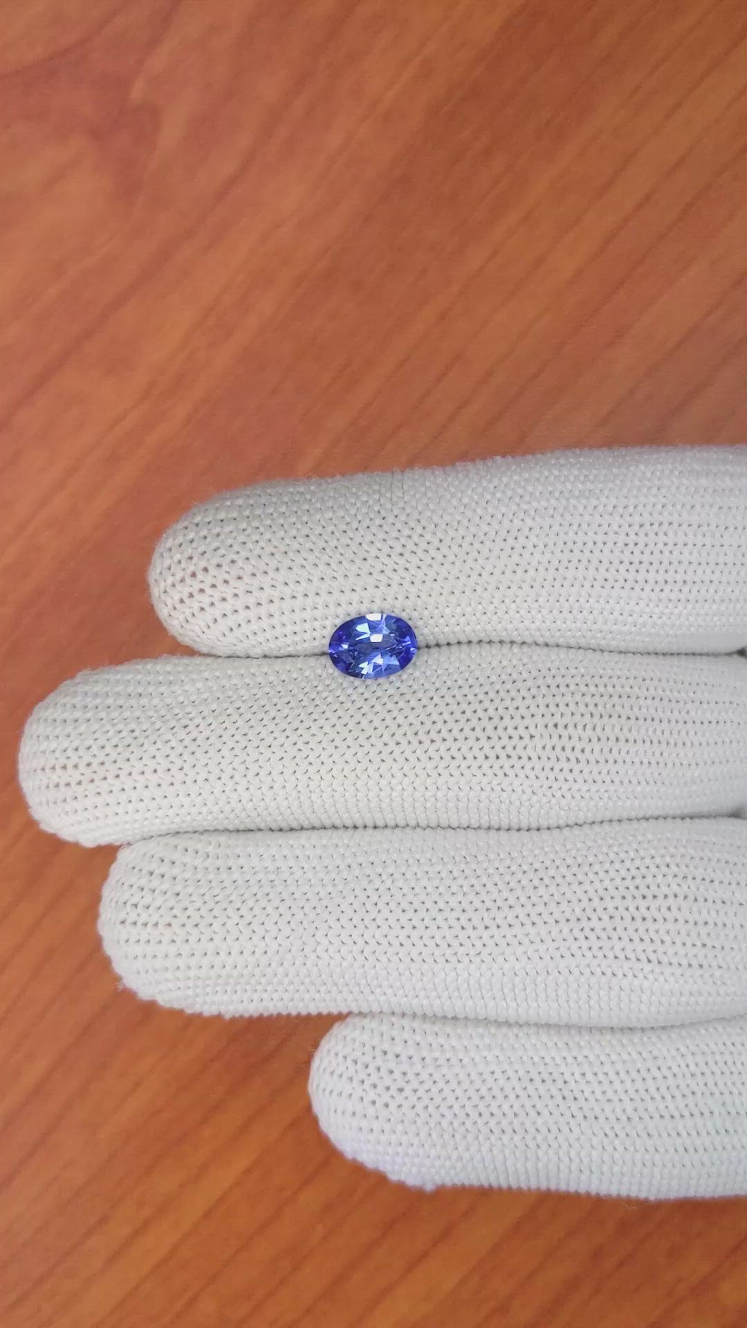 1.20 Ct. Blue Sapphire from Ceylon (Sri Lanka) Size Video
