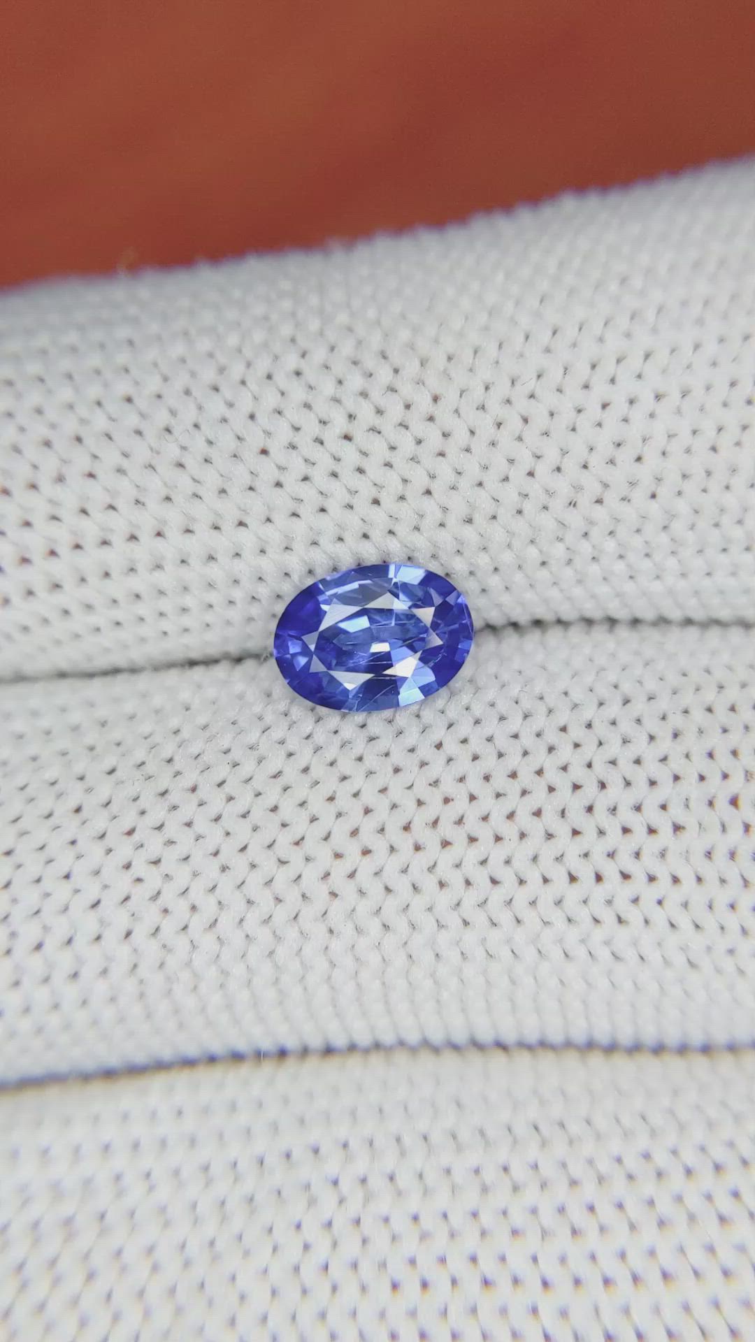 1.20 Ct. Blue Sapphire from Ceylon (Sri Lanka) Size Video
