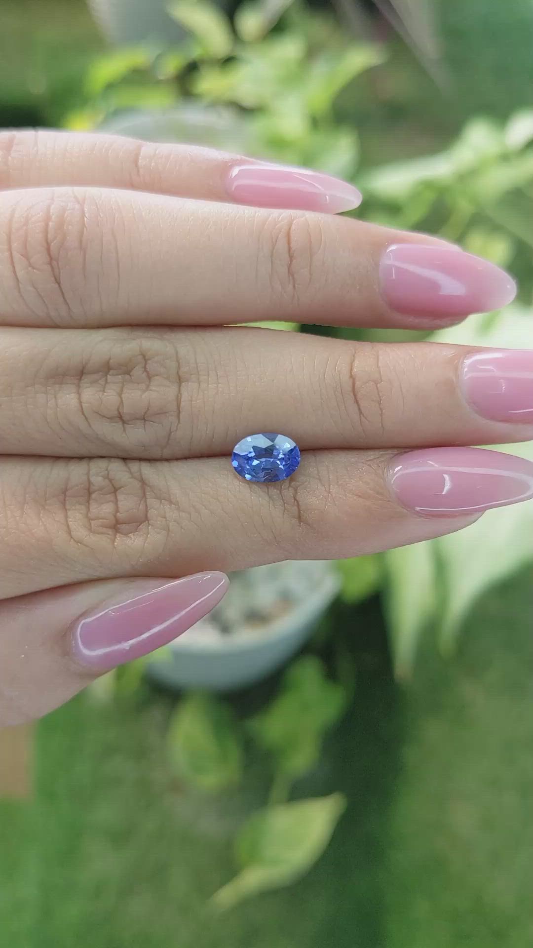 1.20 Ct. Blue Sapphire from Ceylon (Sri Lanka) Size Video